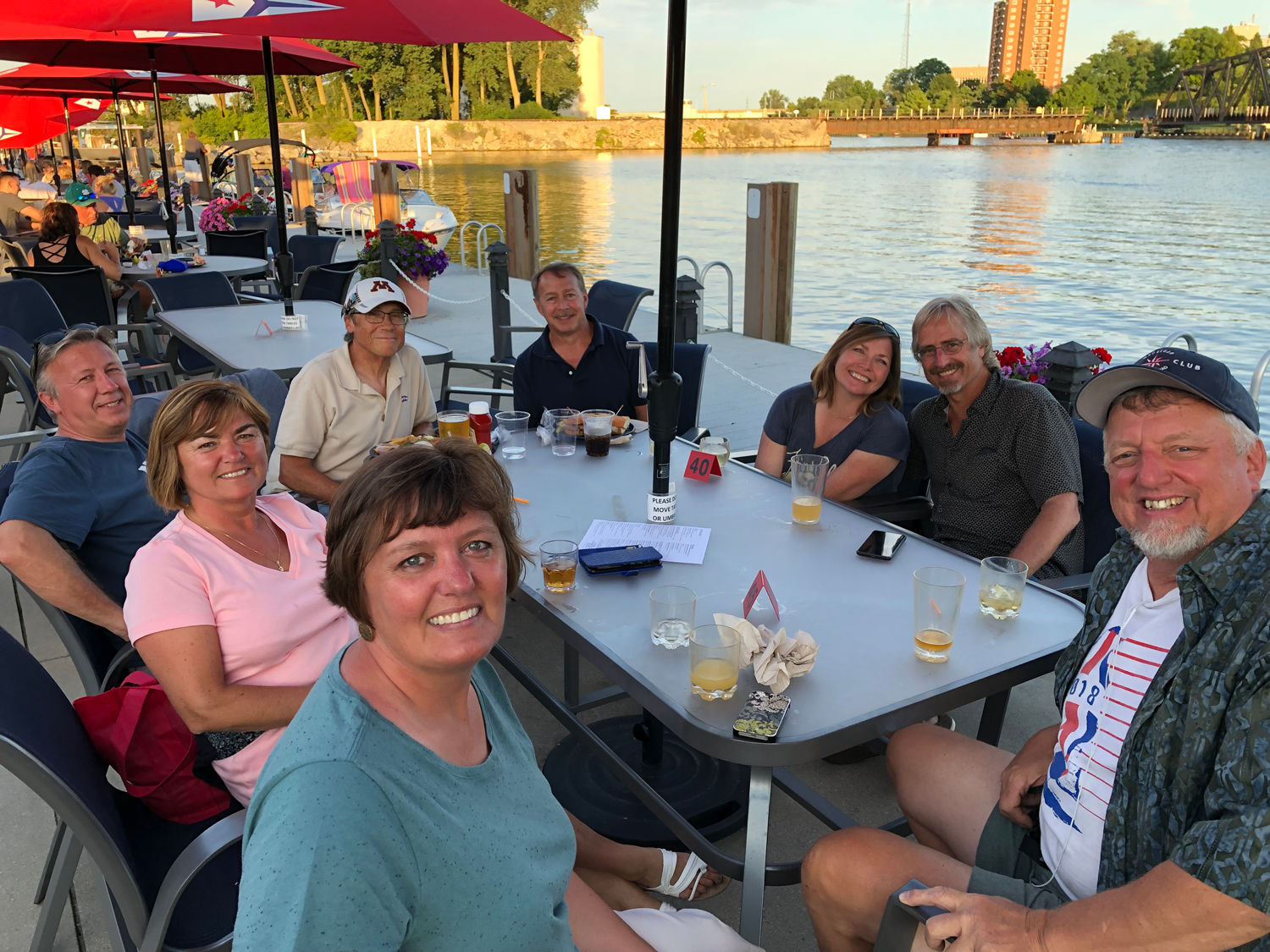 The Cruisers and some surprise guests met for dinner at the St Joe Yacht Club