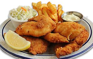 deep fried cod dinner