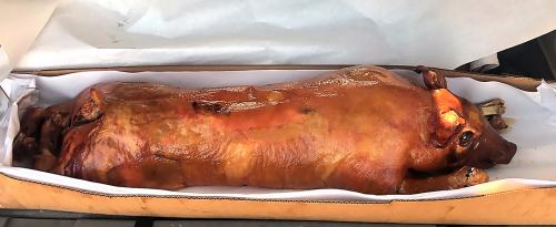 Whole roast pig